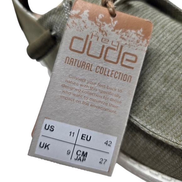 Hey Dude Wendy Chambray Sage Size 11 Womens - Picture 8 of 11